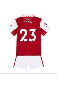 Fotbalové Dres Arsenal Albert Sambi Lokonga #23 Dětské Domácí Oblečení 2022-23 Krátký Rukáv (+ trenýrky)